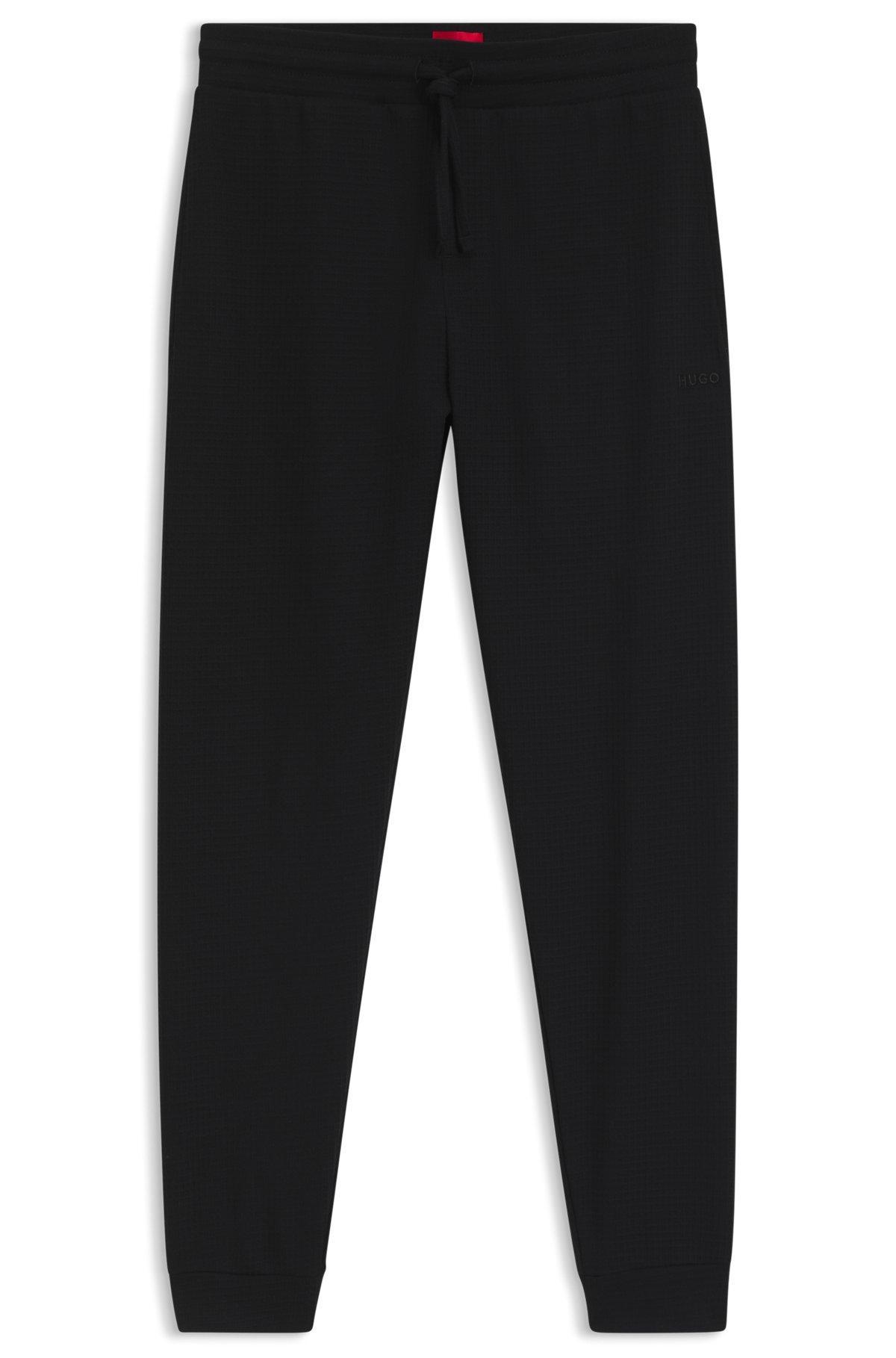 Cotton pajama bottoms with embroidered logo Product Image