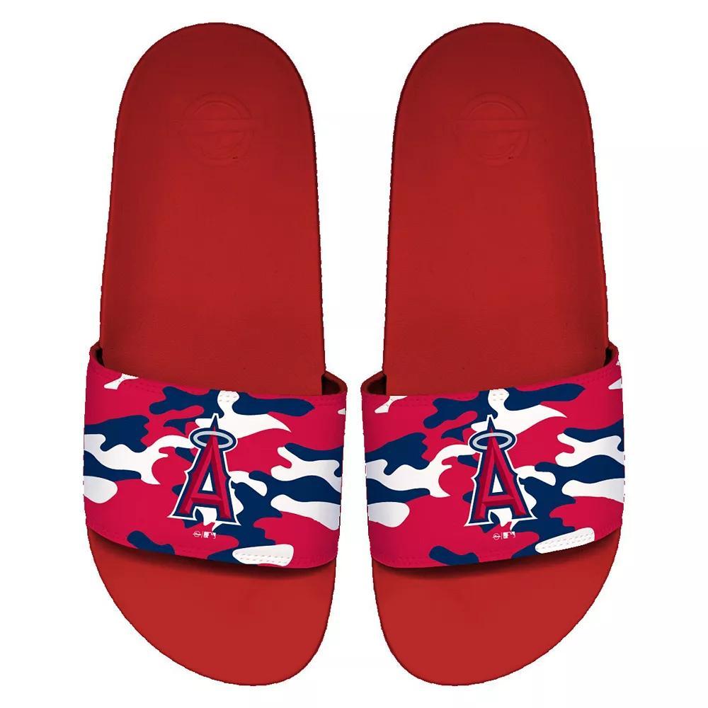 Men's ISlide Los Angeles Angels Camo Motto Slide Sandals, Size: 11-12, Red Product Image