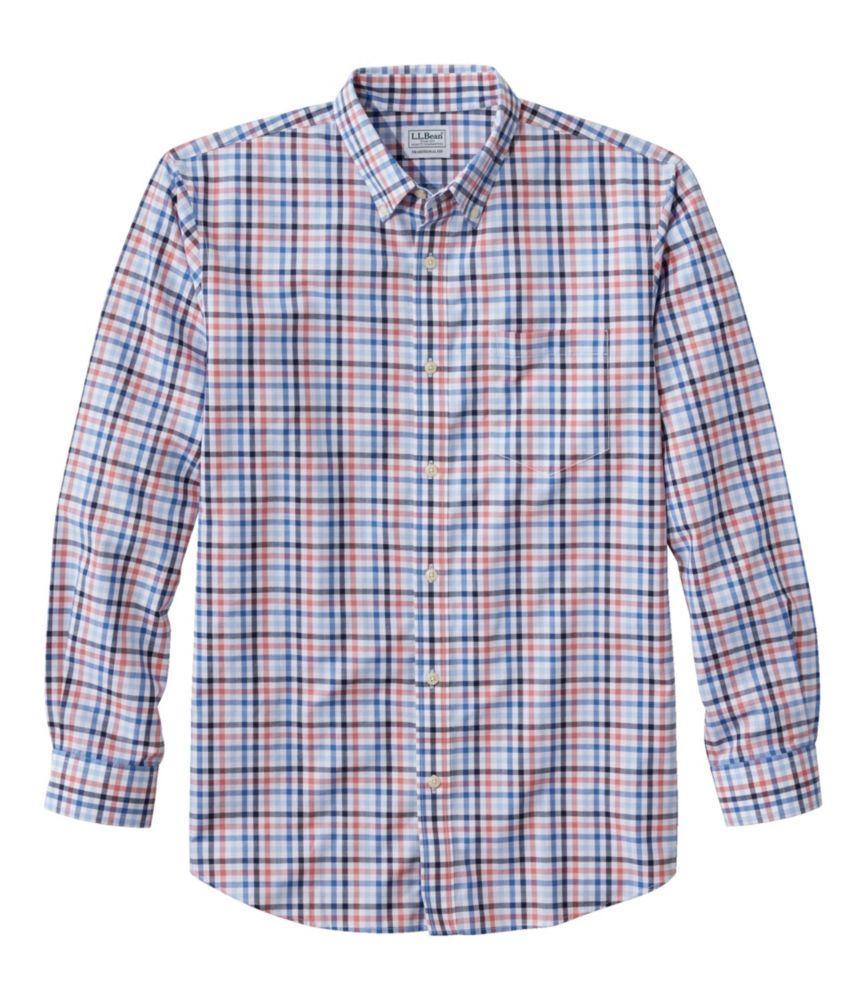 
                            Men's Wrinkle-Free Kennebunk Sport Shirt, Traditional Fit Check
                         Product Image