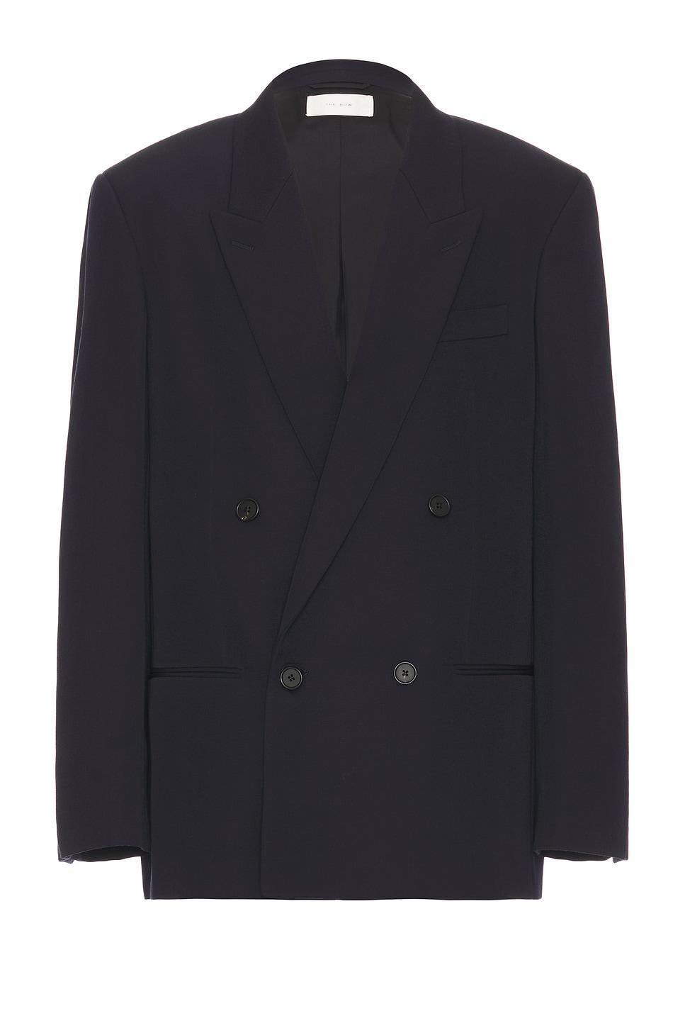 THE ROW Donnes Wool Blazer In Dark Navy Product Image