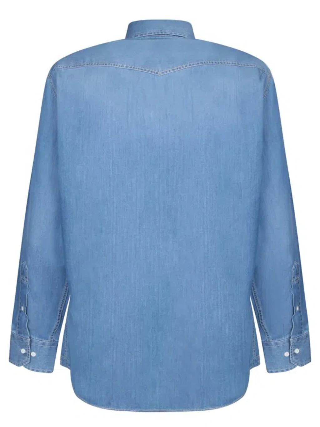 BRUNELLO CUCINELLI Shirts In Blue Product Image