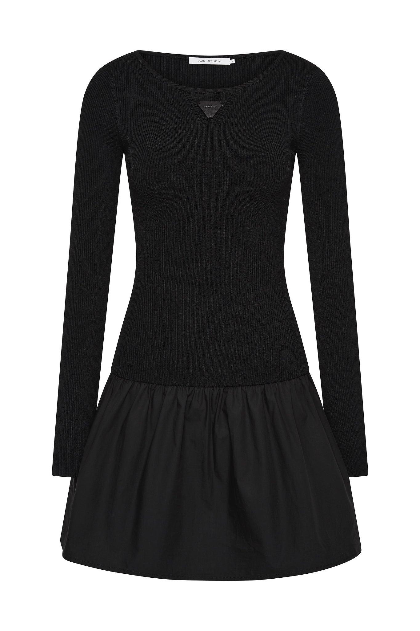 FAUX-LEATHER ZIP DETAIL SKIRT Product Image