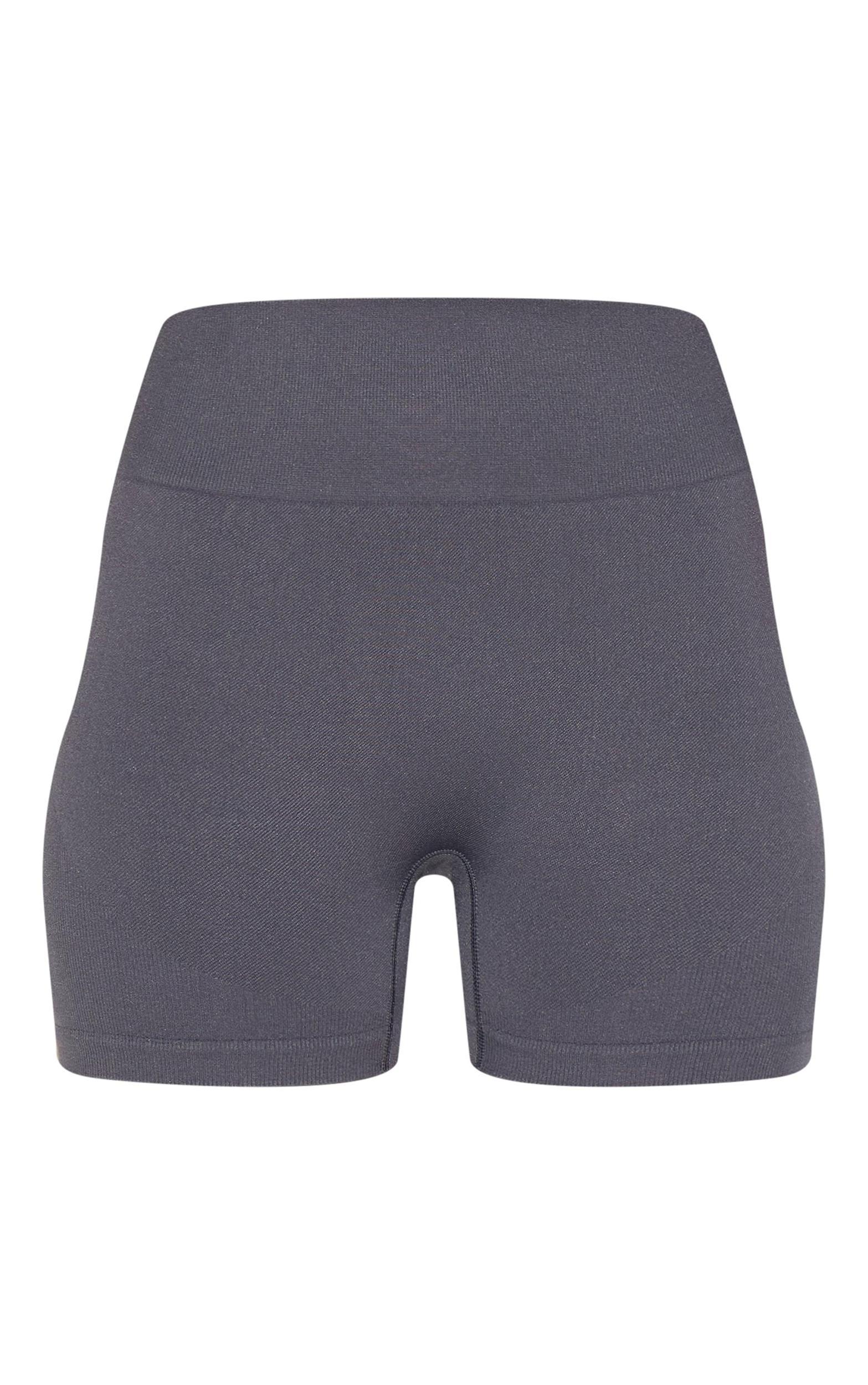 Charcoal Seamless Booty Shorts Product Image
