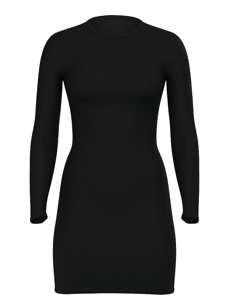 Luxe Ribbed Modal Long-Sleeve Mini Slip Product Image