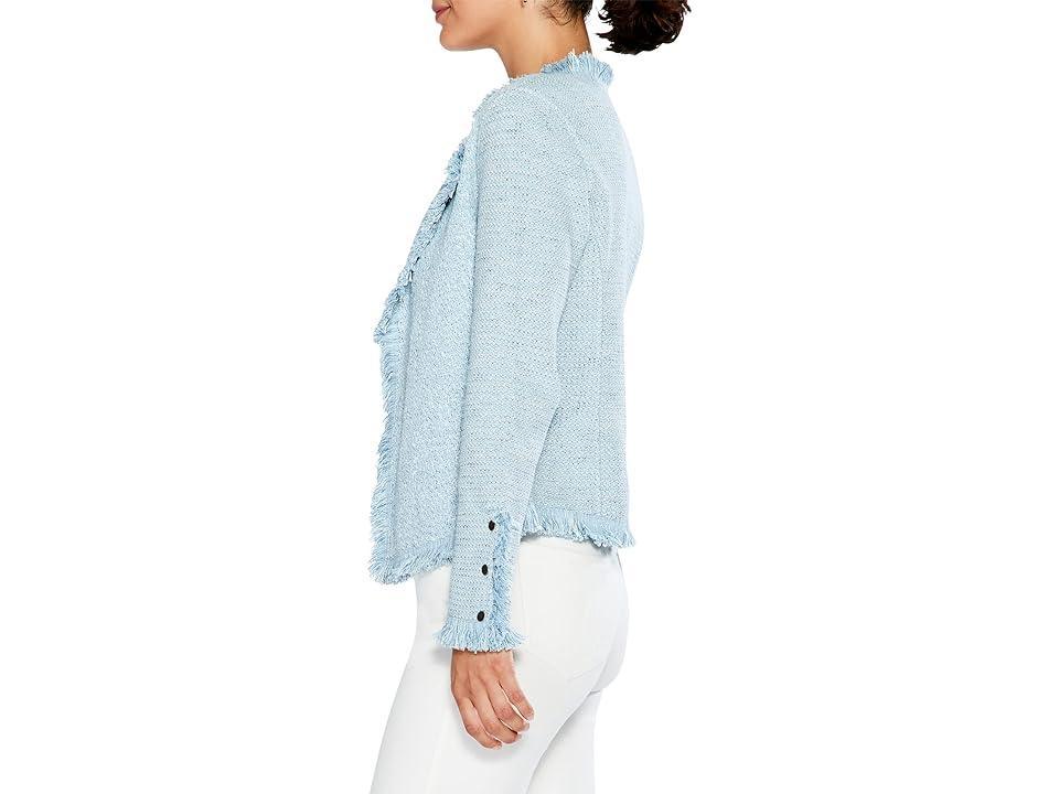 Nic+Zoe Fringe Mix Knit Jacket Product Image