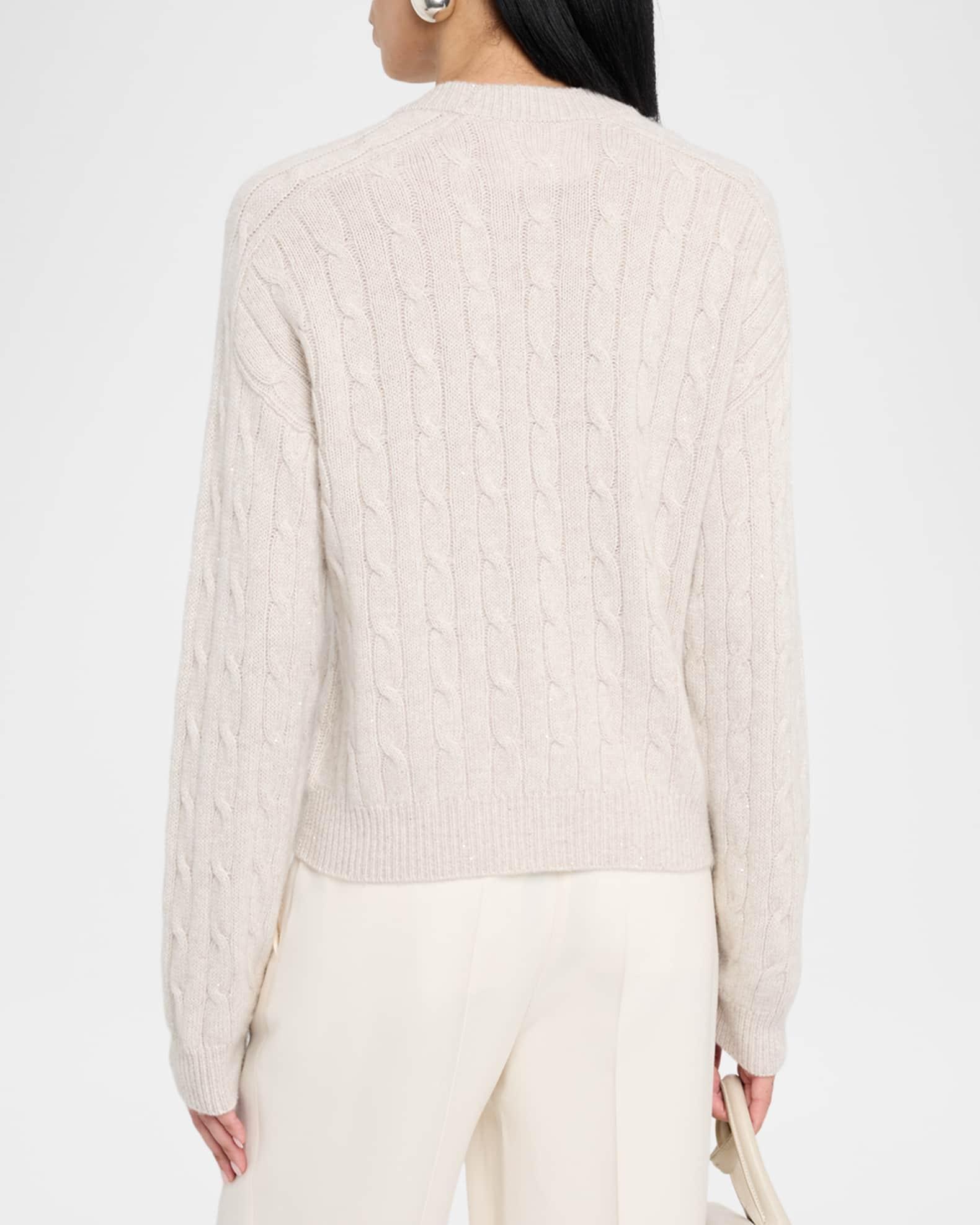 Clover Mews Cashmere Cable-Knit Sweater Product Image