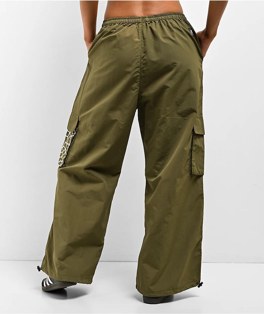 Lurking Class by Sketchy Tank Barbed Wire Olive Parachute Pants Product Image