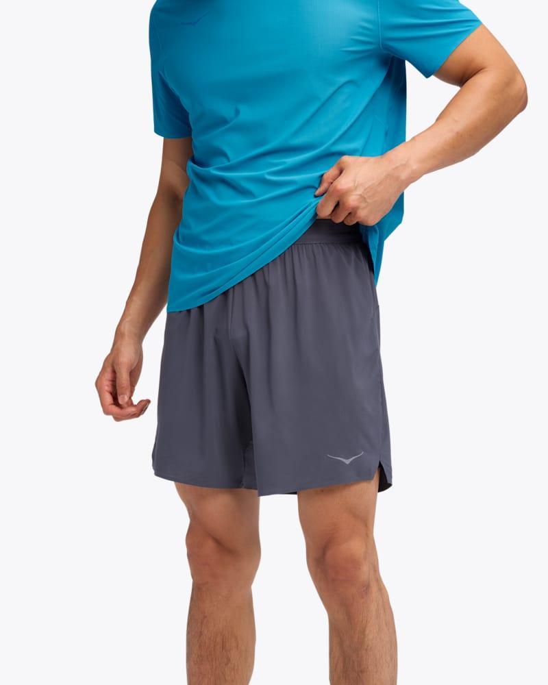 HOKA Mens Glide 7 Short 2in1 Shoes in Wild Mushroommall Product Image