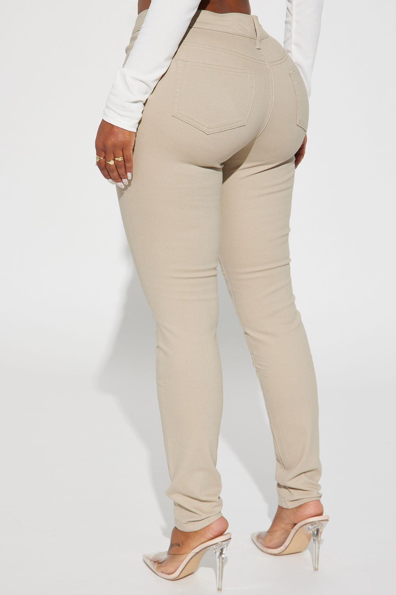 Skinny Uniform Pants - Khaki Product Image