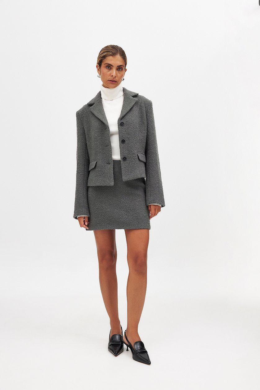 Wool Blend Short Blazer Product Image