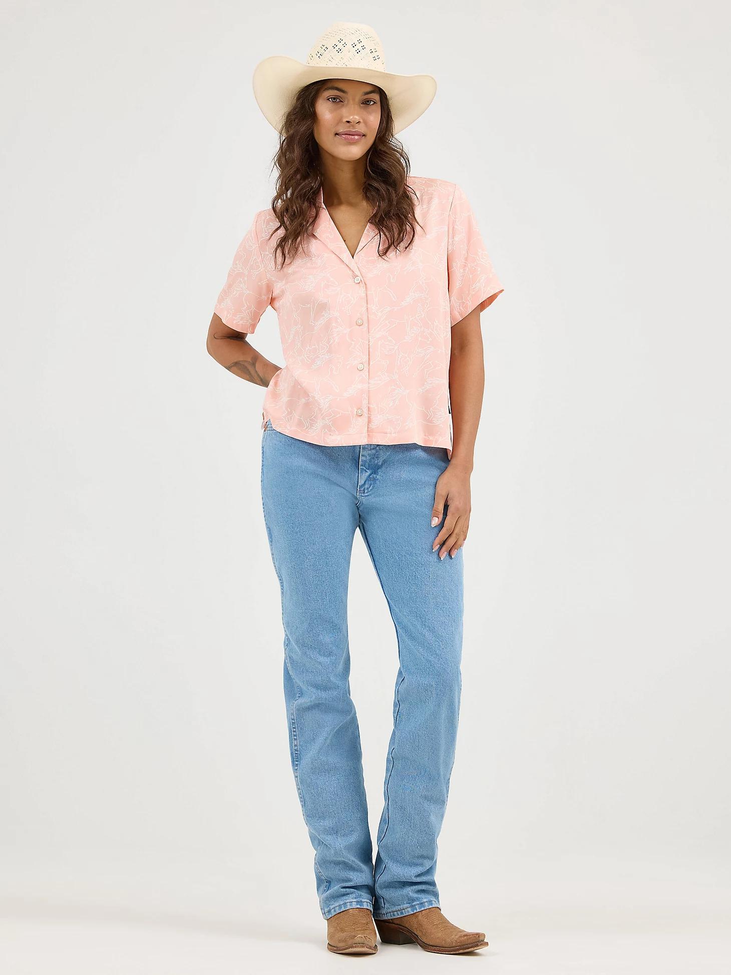 Women's Wrangler Retro® Cowgirl Camp Shirt | Women's TOPS | Wrangler® Product Image