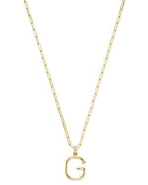 Zoe Lev 14K Yellow Gold Large Nail Initial Necklace, 18 Product Image
