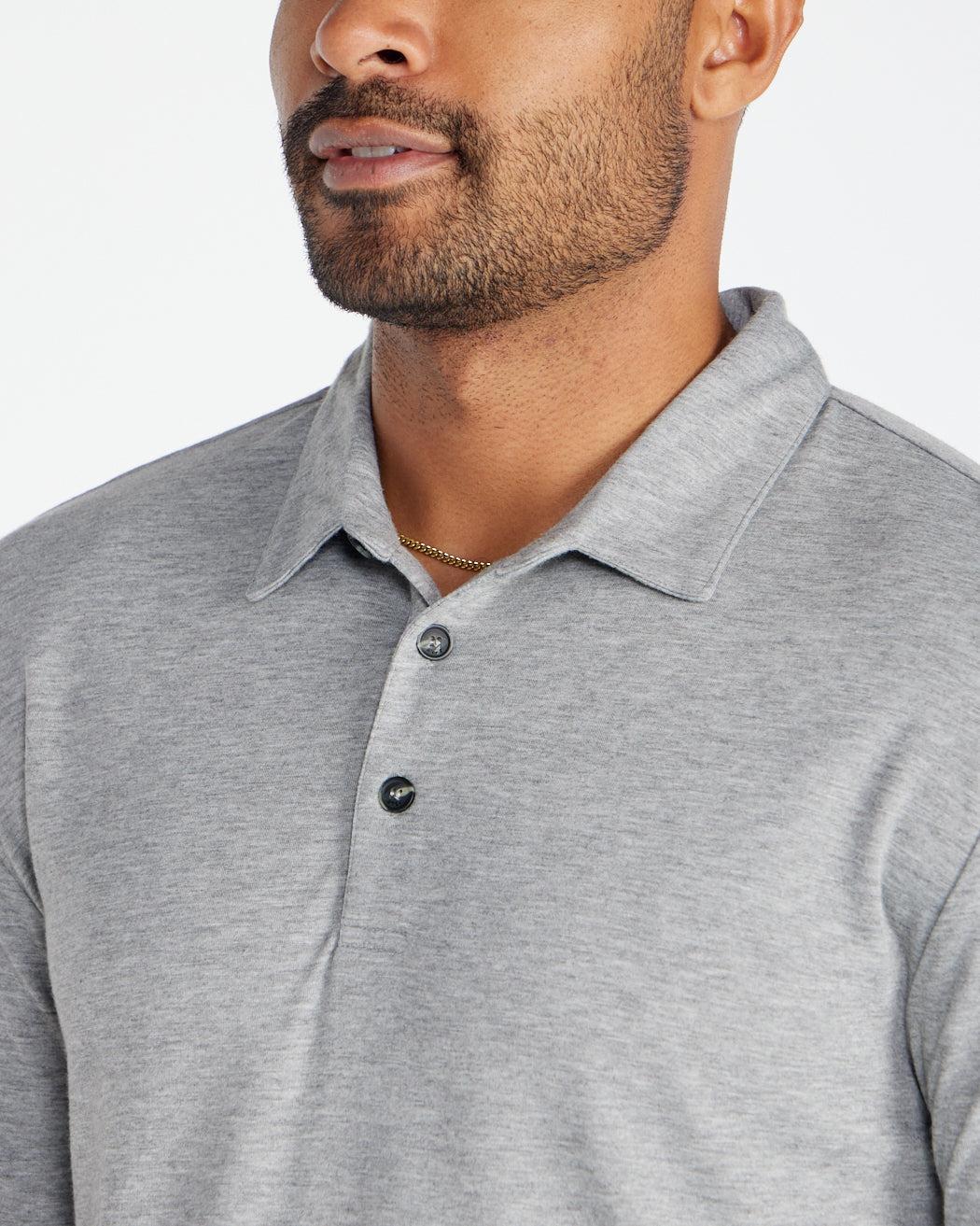 Comfort Wool Long Sleeve Polo Product Image