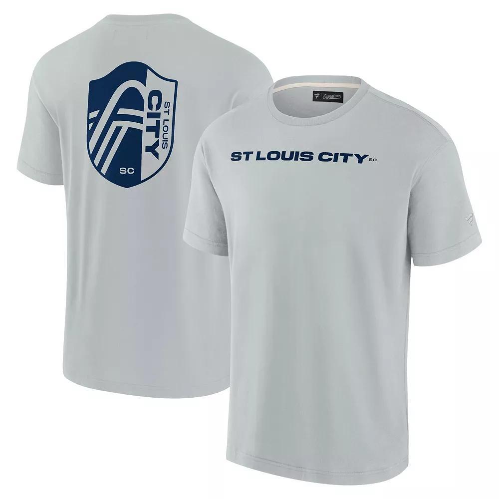 Men's Fanatics Signature  Gray St. Louis City SC Oversized Logo T-Shirt, Size: Small, Slc Grey Product Image