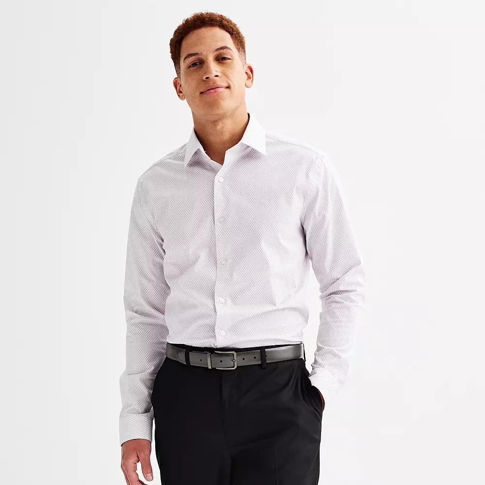 Mens Apt. 9 Premier Flex Regular-Fit Dress Shirt Blue Paisley Product Image