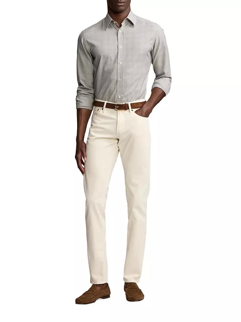 Cotton Flannel Glen-Check Sport Shirt Product Image