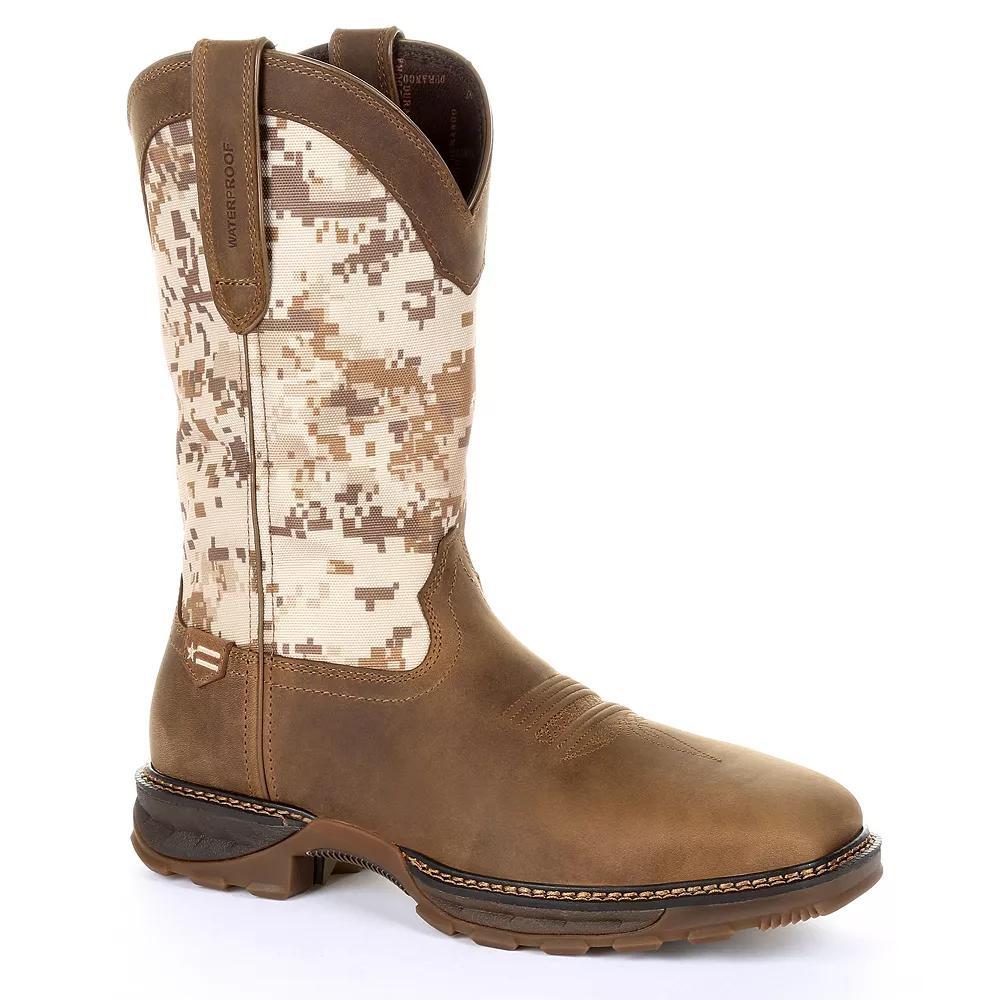 Durango Maverick XP Men's Waterproof Steel Toe Western Work Boots, Size: 10 Medium, Dusty Brown Camo Product Image