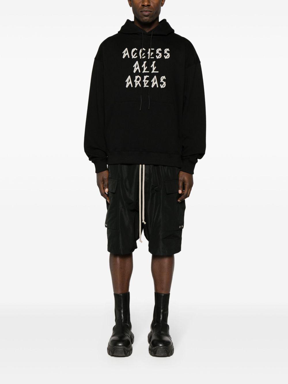 logo-print cotton hoodie Product Image