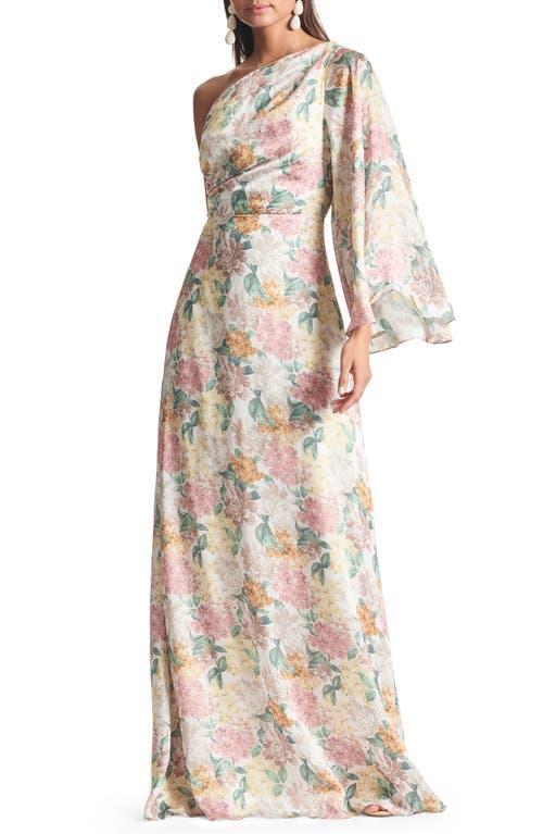 Womens Keely Floral One-Shoulder Gown Product Image