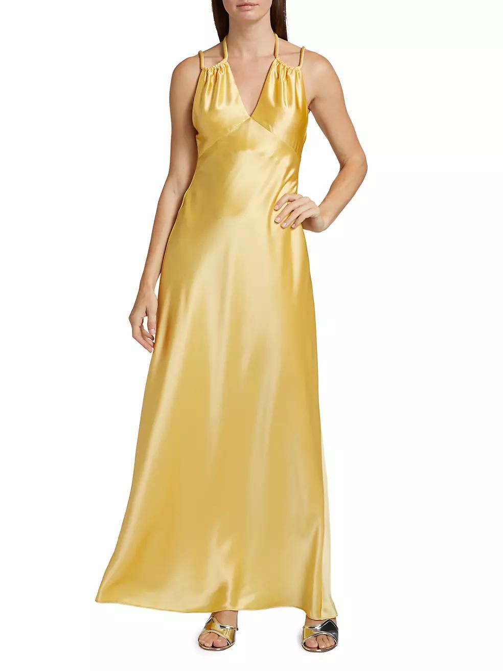 Woodlake Satin Maxi Dress Product Image