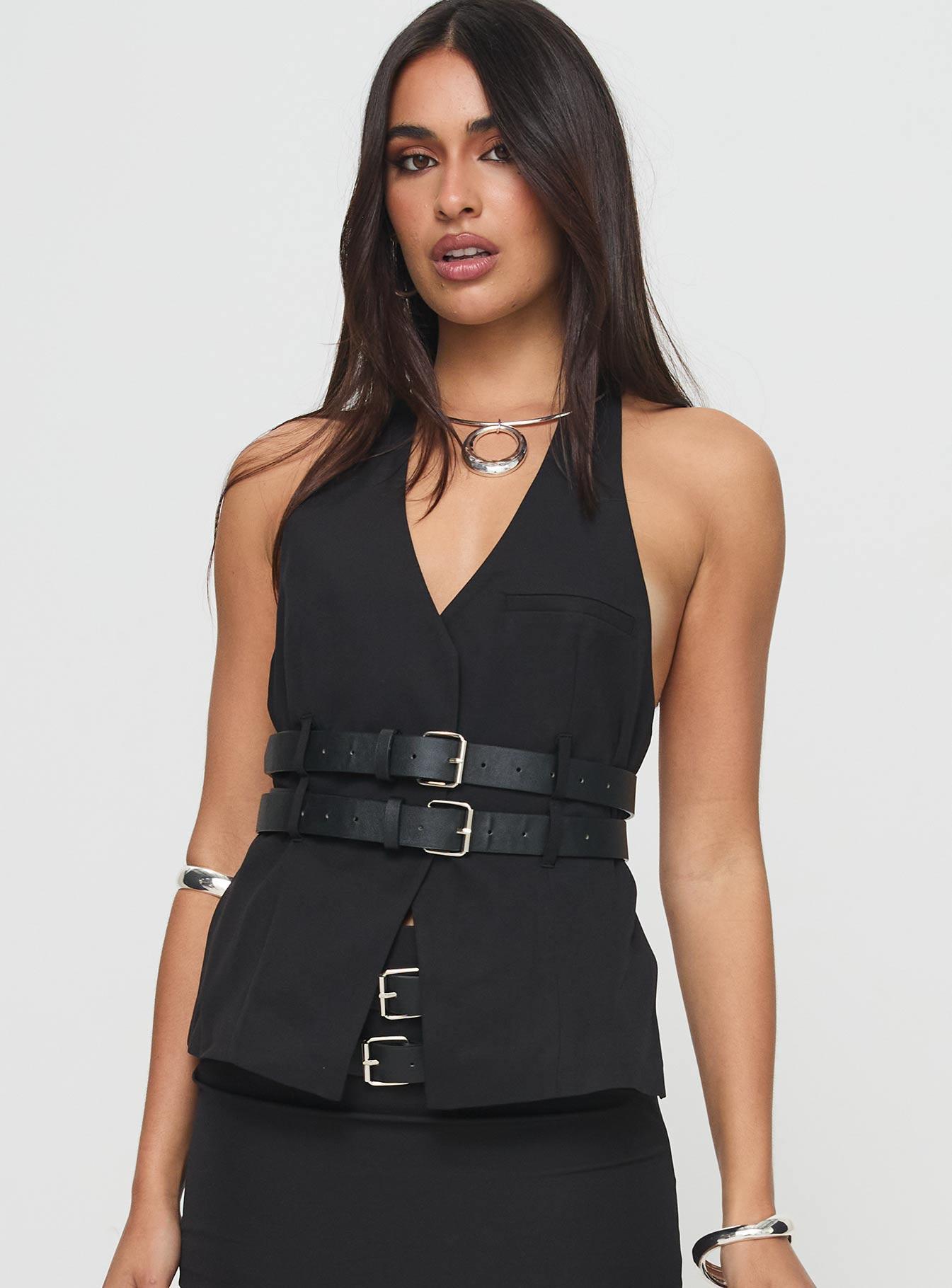 Ethereal Buckle Top Onyx Product Image