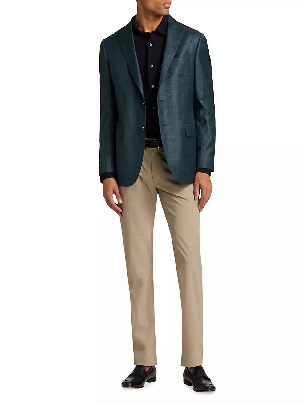 COLLECTION Plaid Wool Two-Button Sport Coat Product Image