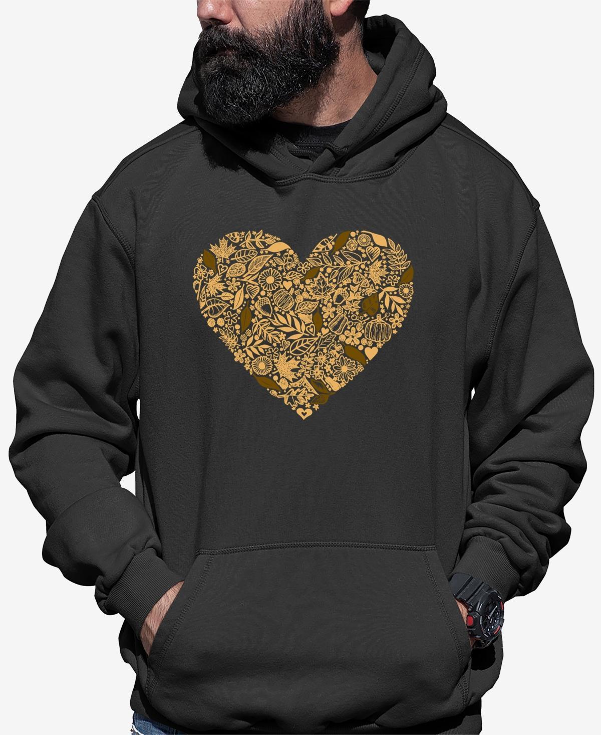 La Pop Art Mens Fall Vibes Word Art Hooded Sweatshirt Product Image