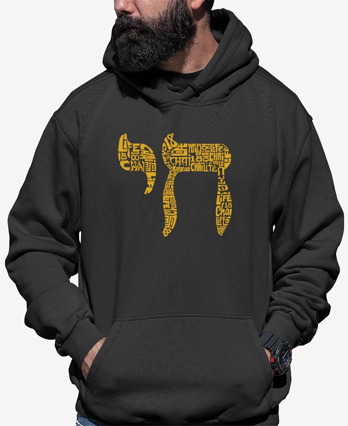 La Pop Art Mens Have Yourself a Merry Little Christmas Word Art Hooded Sweatshirt Product Image