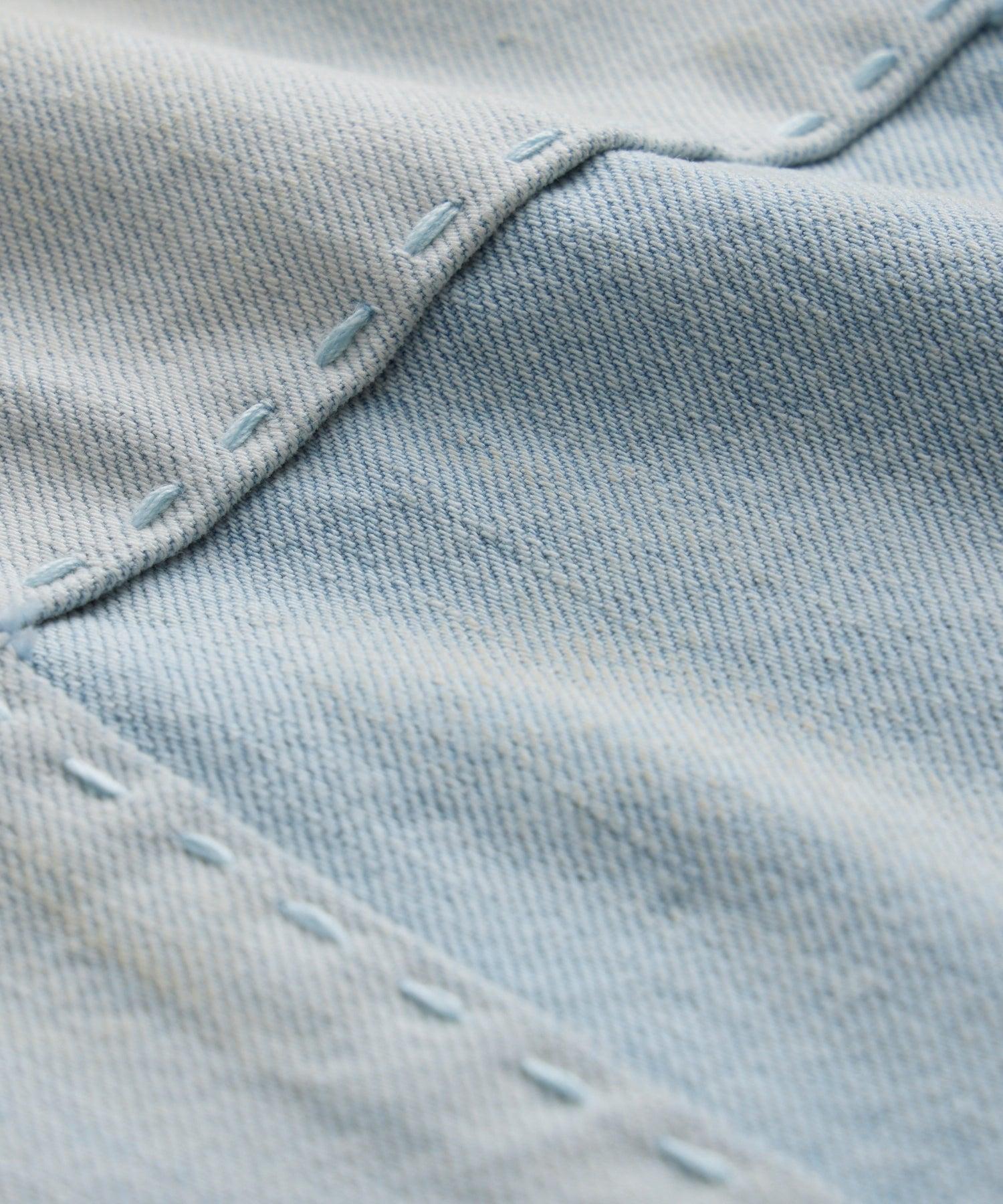 Relaxed Selvedge Jean in Distressed Patch and Repair Product Image