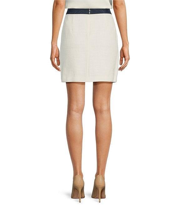 KARL LAGERFELD PARIS Tweed A-Line Skirt Product Image