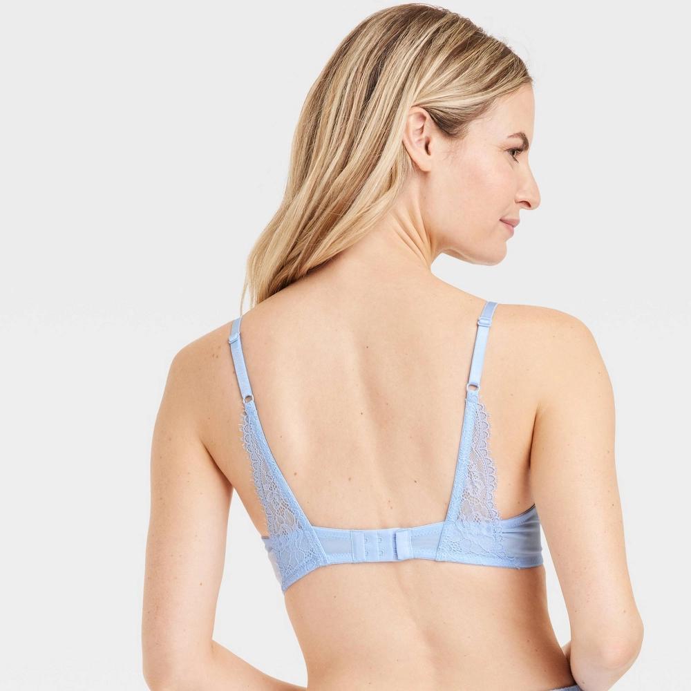 Women's Demi T-Shirt Bra - Auden™ 34A: Light Lift Push Up, Molded Cup, Underwire, Adjustable Strap, Lace Pattern Product Image
