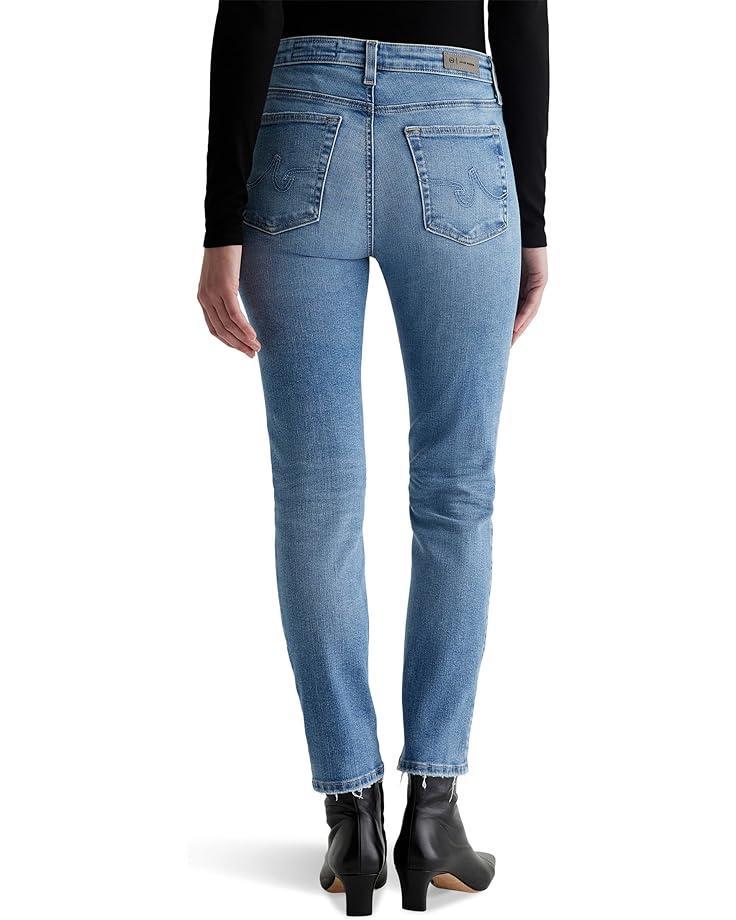 Mari Mid Rise Slim Straight Jeans in Oceanside Product Image