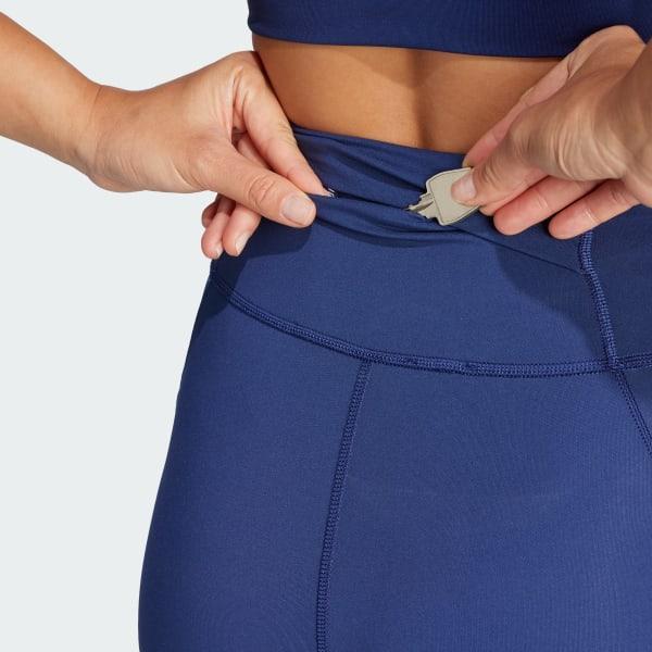 adidas Own the Run Full-Length Leggings Dark Blue XS Womens Product Image