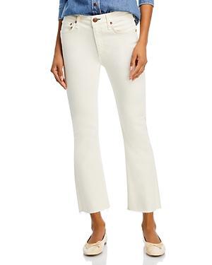 rag & bone Peyton High Rise Ankle Bootcut Jeans in Ecru Product Image