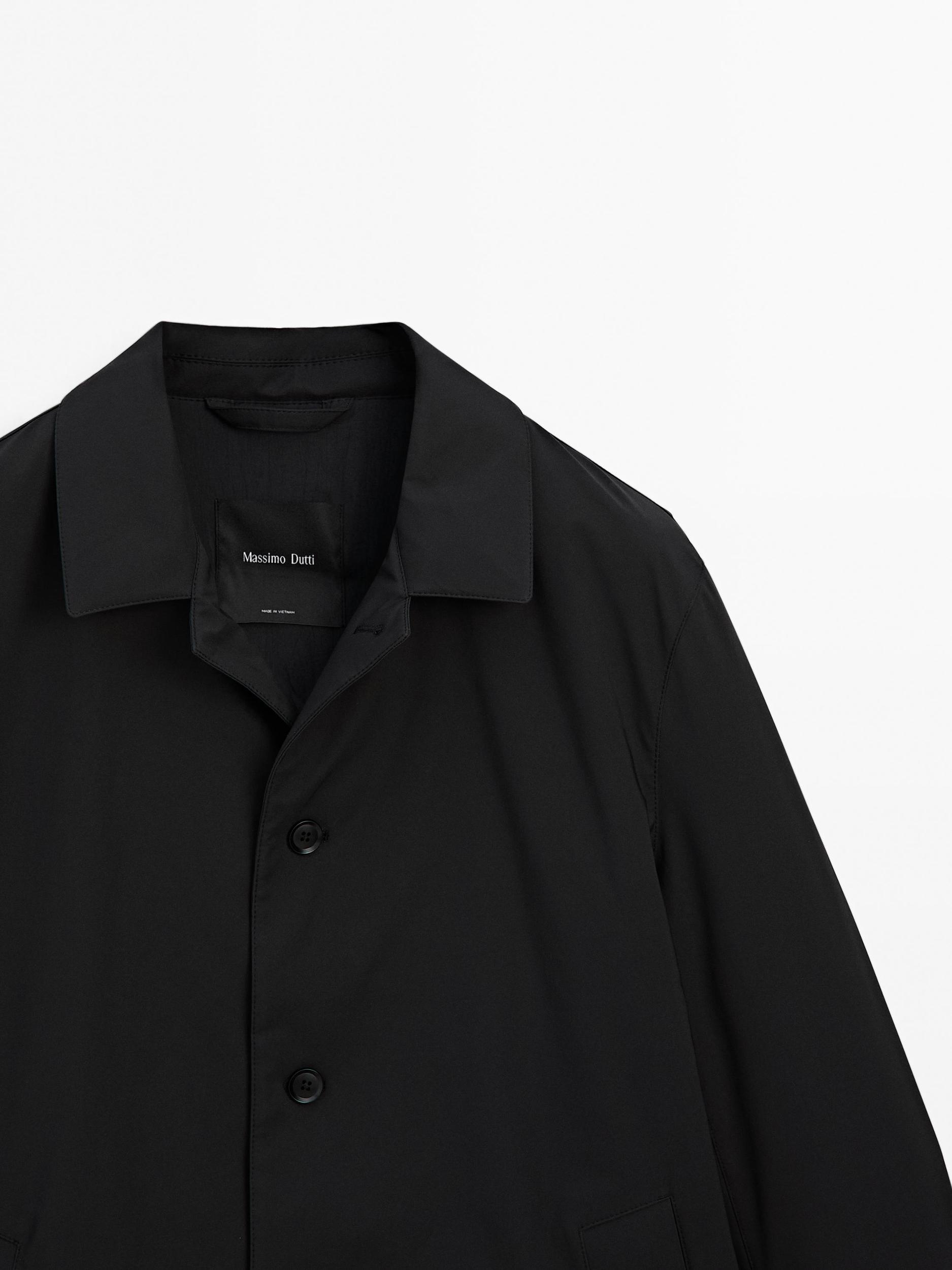 Water-repellent fabric trench coat Product Image