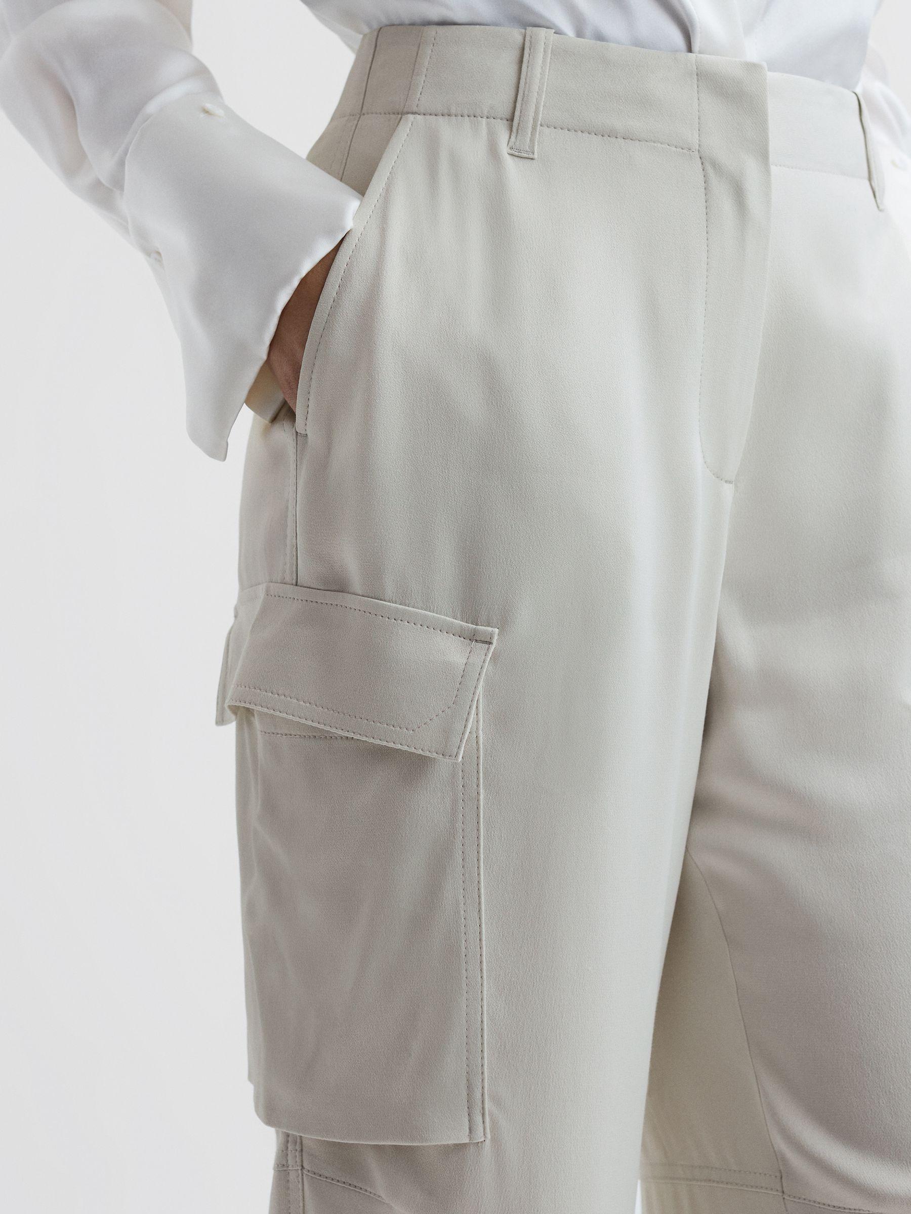 Petite Linen Belted Sleeveless Midi Dress in Neutral Product Image