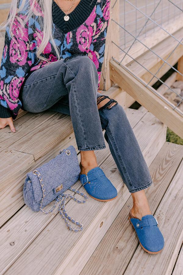The Carolina Clog In Dark Wash Product Image