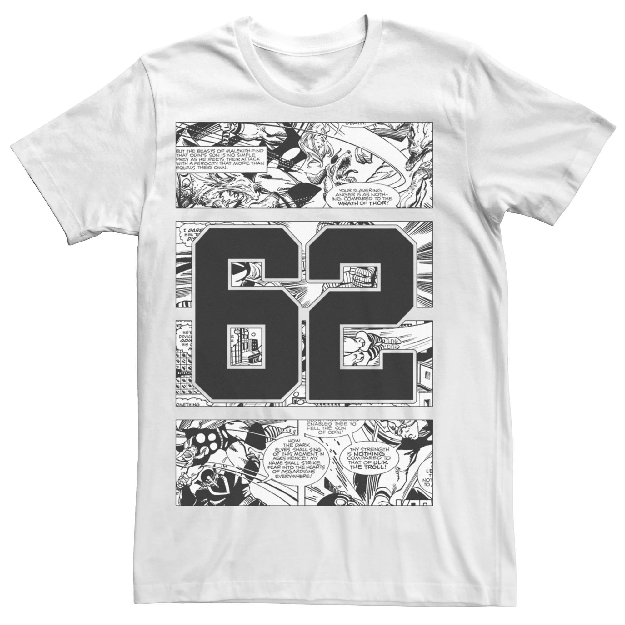 Men's Marvel Thor Retro Collegiate Graphic Tee, Size: Small, White Product Image