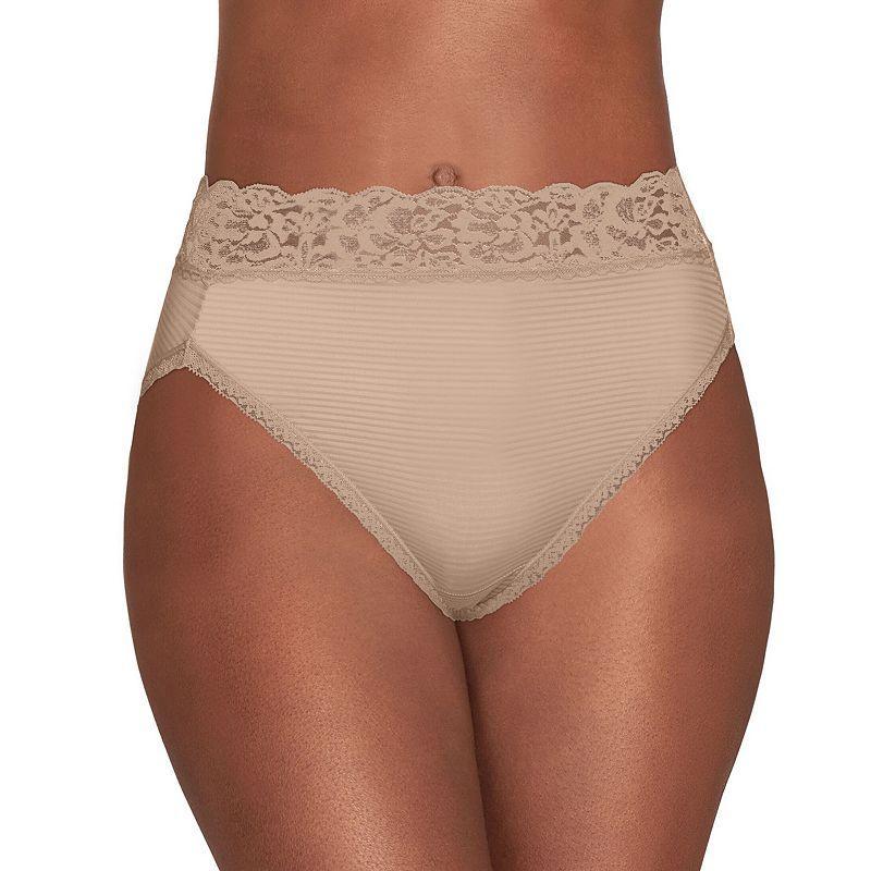 Womens Vanity Fair Lingerie Flattering Lace Hi-Cut Panty 13280 Product Image