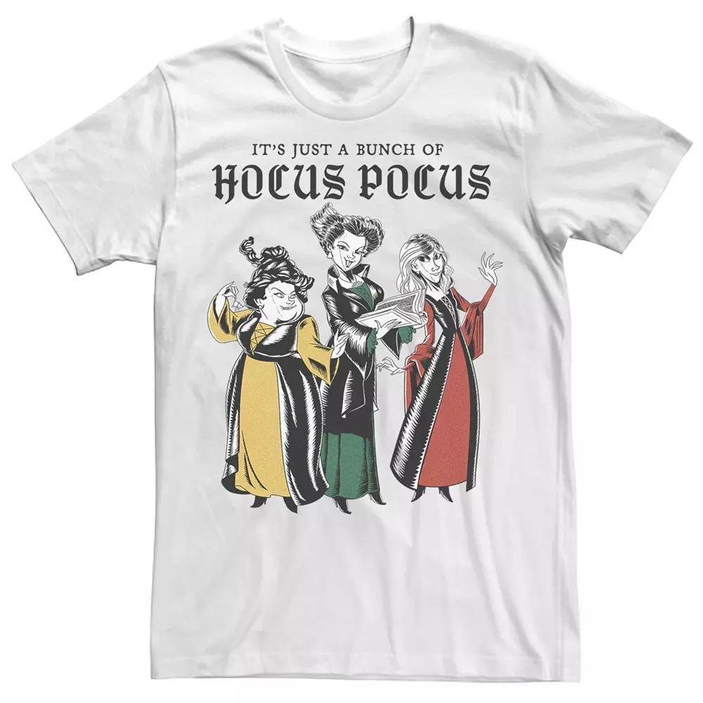 Disney's Hocus Pocus Men's Sanderson Sisters It's Just a Bunch Sketch Tee, Size: Small, White Product Image