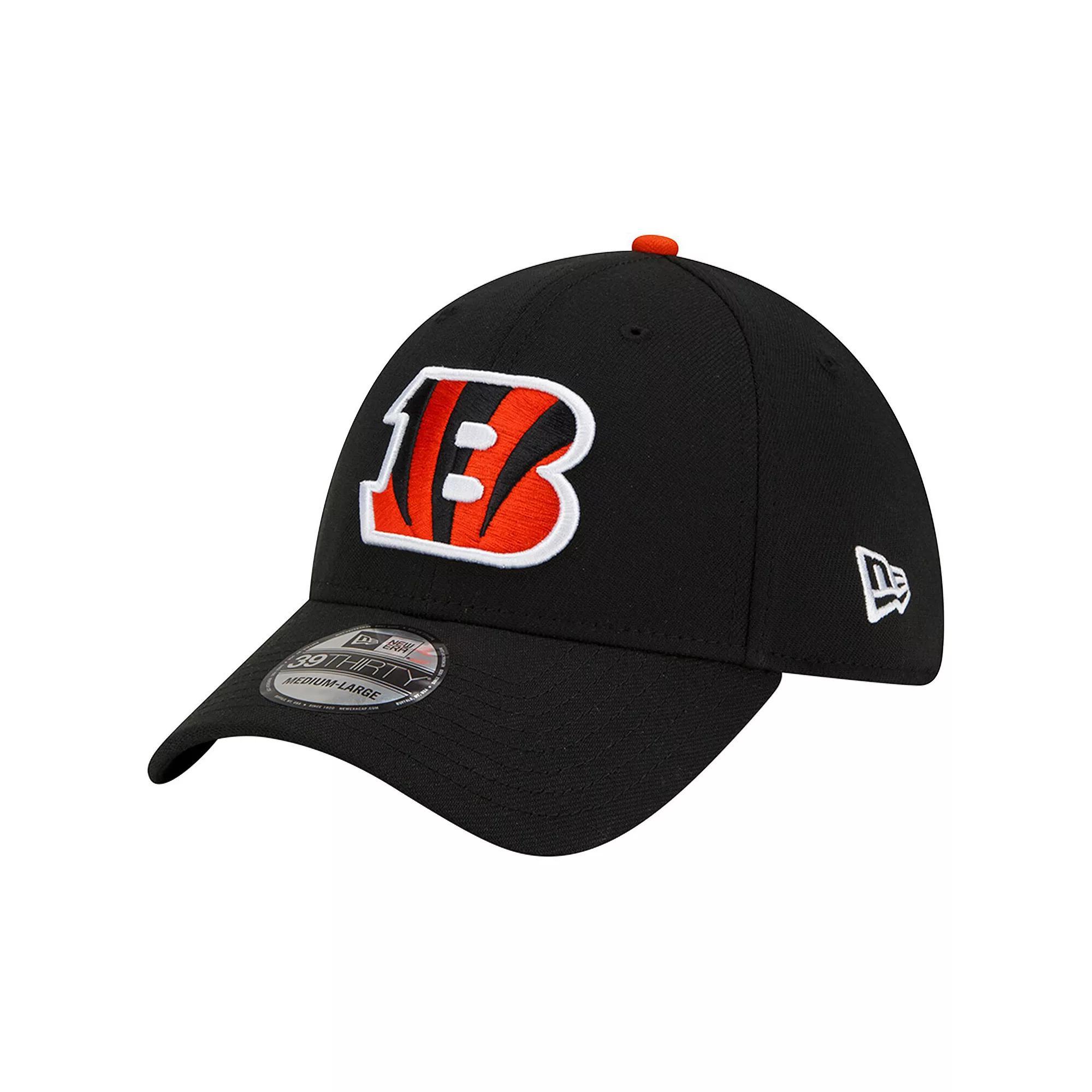 Men's New Era Black Cincinnati Bengals Classic 39THIRTY Flex Hat, Size: Medium/Large Product Image