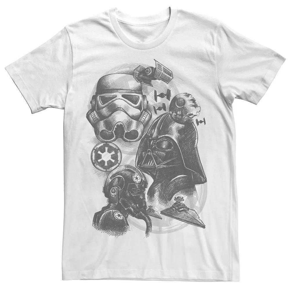 Mens Star Wars Dark Side Group Sketch Tee Product Image