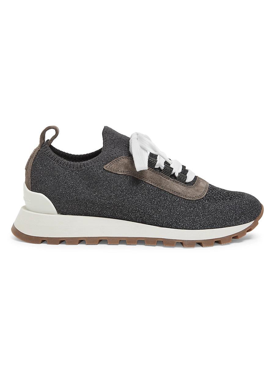 Monili Shimmer Knit Trainer Sneakers Product Image