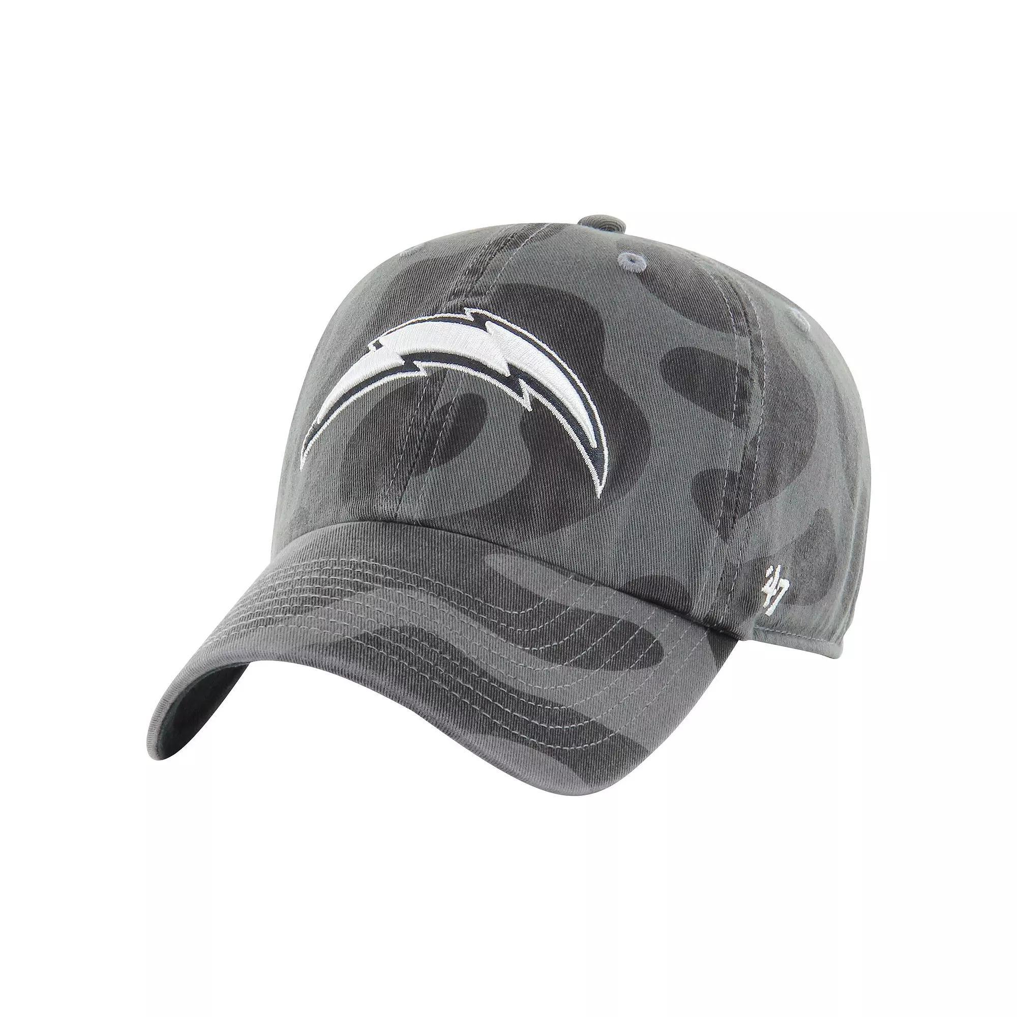 Women's '47  Charcoal Los Angeles Chargers Freeform Clean Up Adjustable Hat Product Image