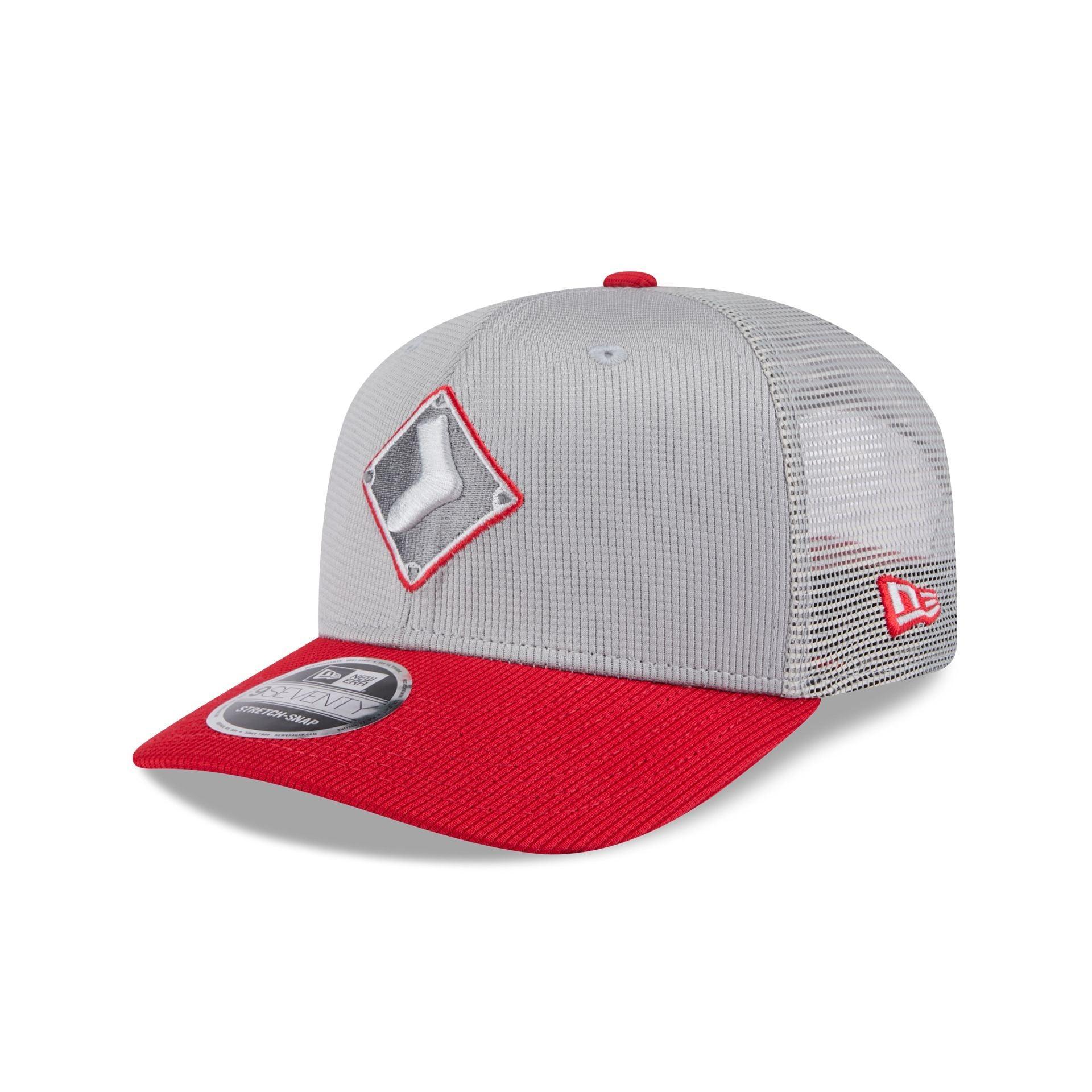 Chicago White Sox 2025 Batting Practice Gray 9SEVENTY Trucker Hat Male Product Image
