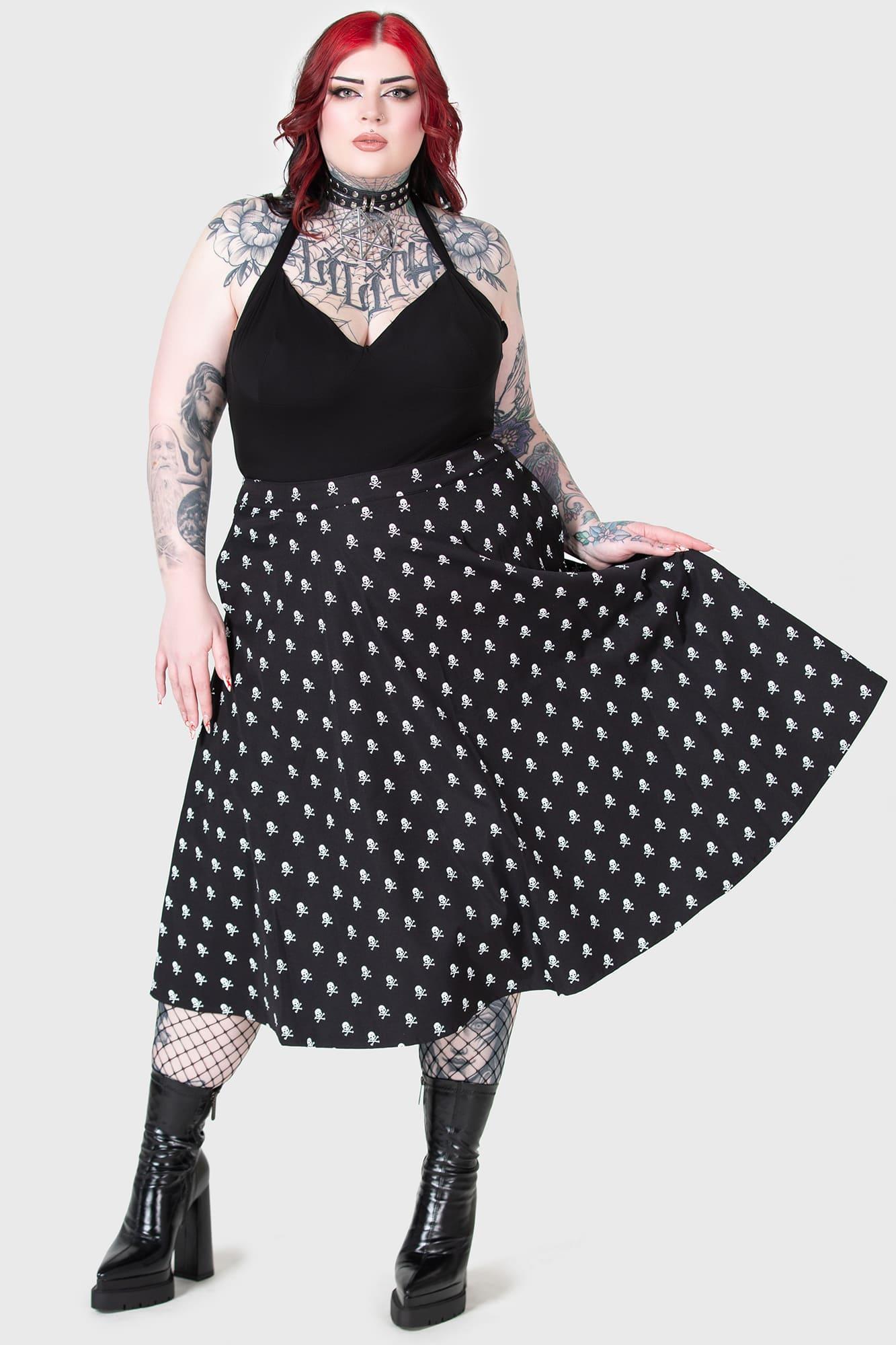 Lay Dead Midi Skirt Female Product Image