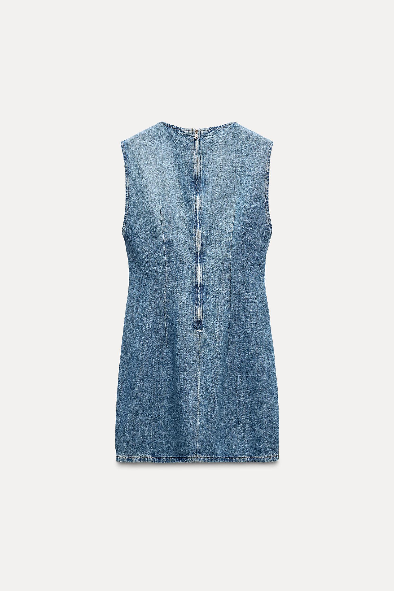 TRF DENIM MIRROR DRESS Product Image