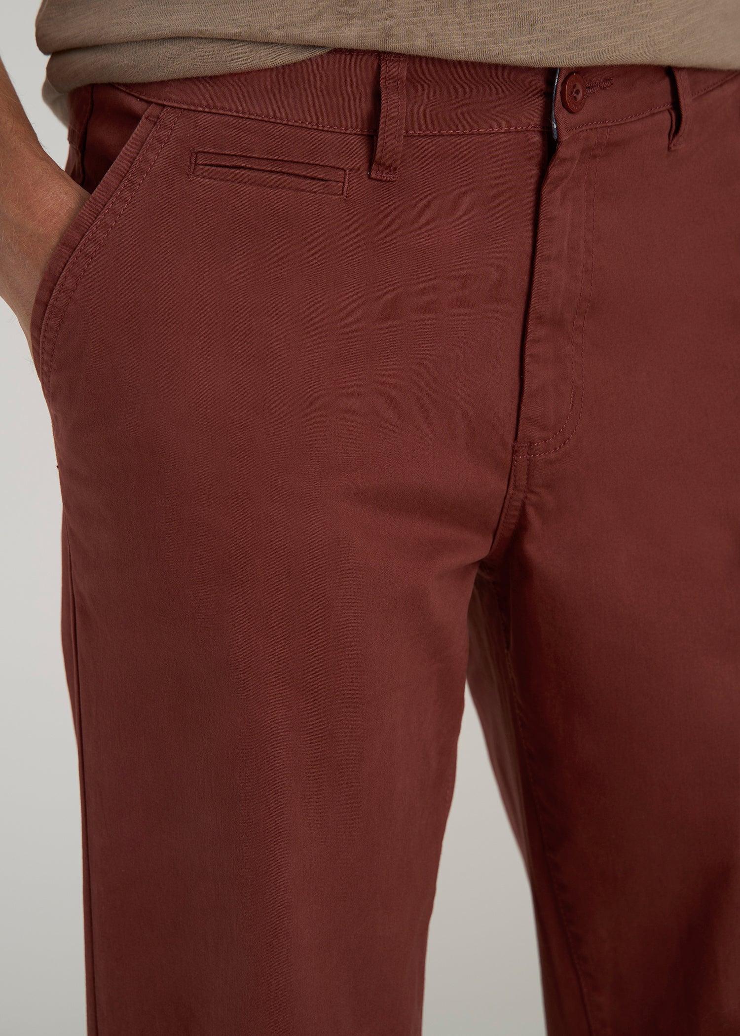 Mason RELAXED Chinos for Tall Men in Intense Rust Product Image