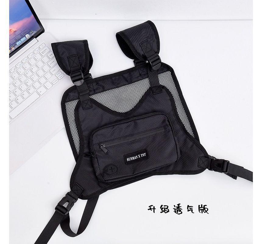 Plain Zip Chest Rig Belt Bag Product Image