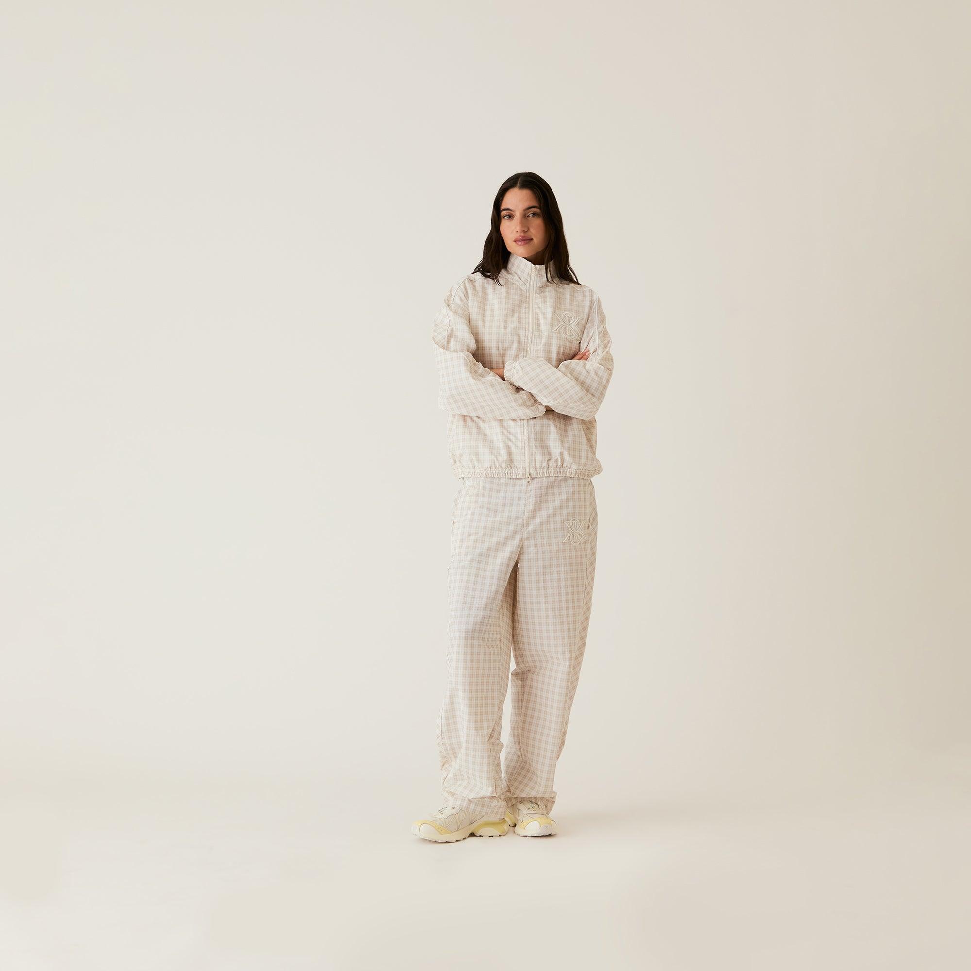 Kith Women Azariah Check Track Jacket-  White Female Product Image